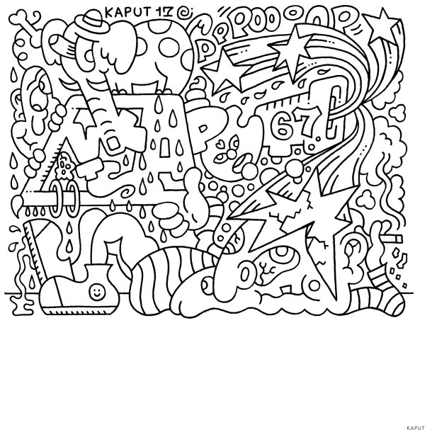 Graffiti Style Coloring Book