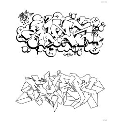 Graffiti Style Coloring Book