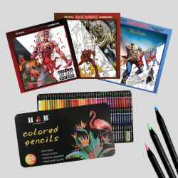 Halloween Malebogspakke - Iron Maiden - Blyantspakke