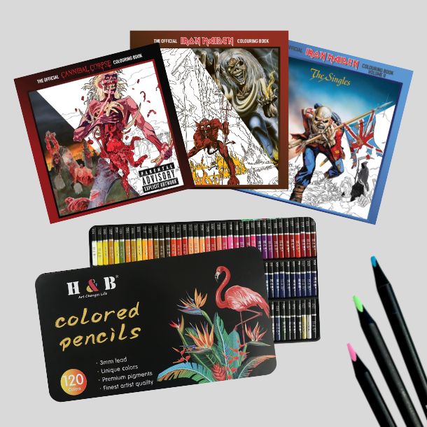 Halloween Malebogspakke - Iron Maiden - Blyantspakke