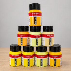 Amsterdam Akryl S�t  - Gule Toner