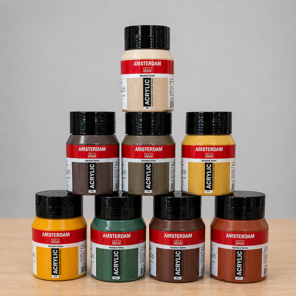 Amsterdam Akryl S�t  - Jordfarver