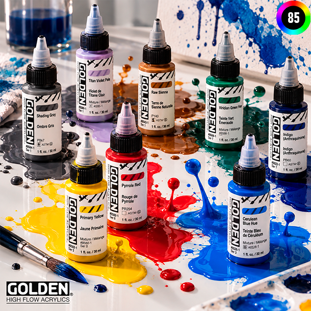 GOLDEN High Flow Akrylmaling, 30ml.