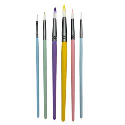 Artist Brushes 6-Pak Multicolor - Rund