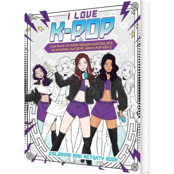 I Love K-Pop Coloring And Activity Book