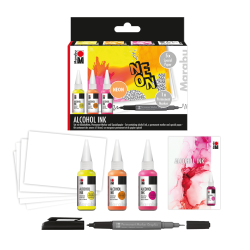 Marabu Alcohol Ink, Neon Set