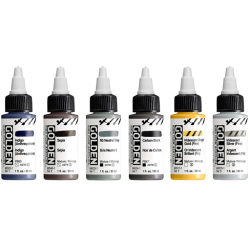 GOLDEN High Flow Maling Drawing &amp; Lettering S�t - 6x30ml.