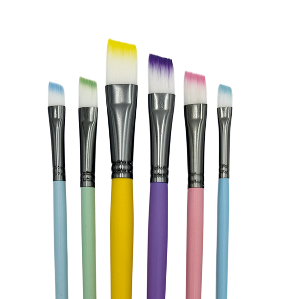 Artist Brushes 6-Pak Multicolor - Skrskret