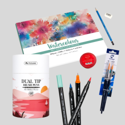 Mobee - 60-Stk Akvarel Brushpen St