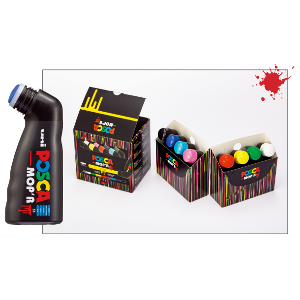 Posca MOP'R 3-19 mm Fuldt Sortiment (1x8)