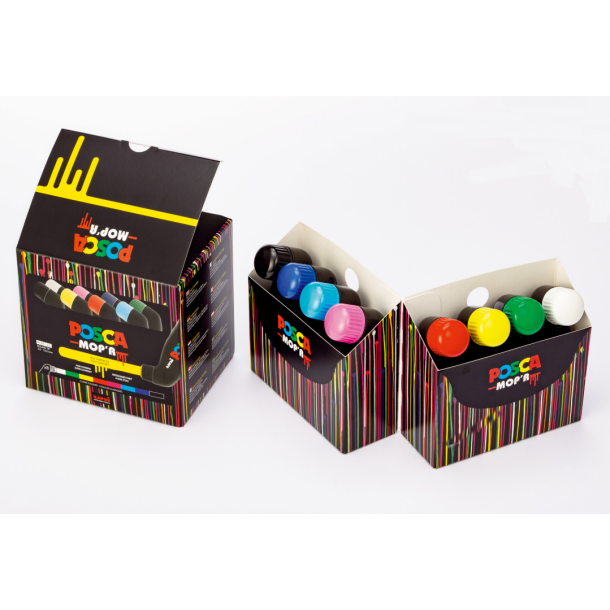 Posca MOP'R 3-19 mm Fuldt Sortiment (1x8)