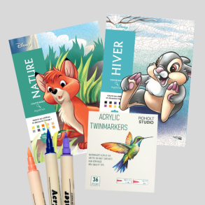 Disney Paint-by-Number - Natur & Vinter - 36 stk. Akryltusch Pakke