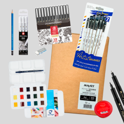 Van Gogh Akvarel Pakke Fineliner Edition