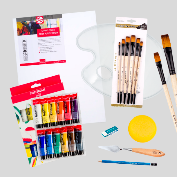 Amsterdam Deluxe Akryl Pakke - 12x20ml.