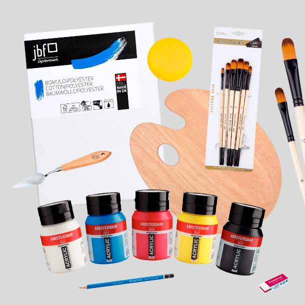 Amsterdam Premium Akryl Pakke - 5x500ml.