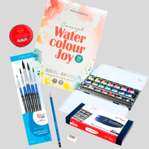 Rosa Deluxe Akvarel Pakke