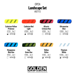 GOLDEN Open Landscape S�t, Langsomt�rrende Akrylmaling