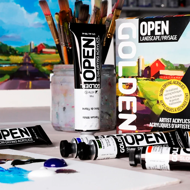 GOLDEN Open Landscape S�t, Langsomt�rrende Akrylmaling
