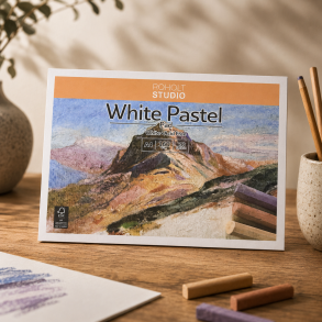 Roholt Studio Hvid Pastelblok - 20 ark