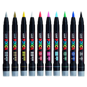 POSCA PCF-350 1-10 mm Fuldt Sortiment (1x10)