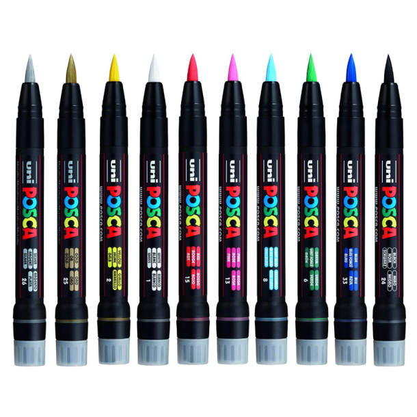 POSCA PCF-350 1-10 mm Fuldt Sortiment (1x10)