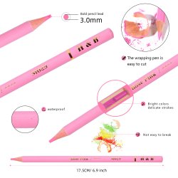 H&B "Macaron" Penalhus m. Farveblyanter - 50-Pak