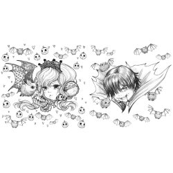 Pop Manga Cute and Creepy Coloring Book 