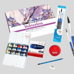 Rosa Basis Akvarel Pakke