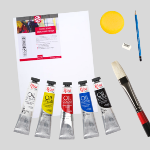 Rosa Basis Oliemaling Pakke