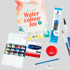 Rosa Basis Akvarel Pakke