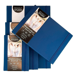 Roholt Studio Artist Watercolour Journal - Royal Blue