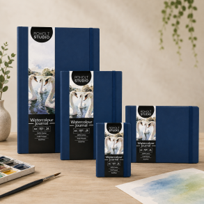 Roholt Studio Artist Watercolour Journal - Royal Blue