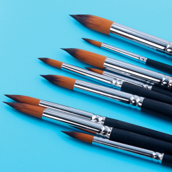 Artist Brush Langskaftet Pensels�t 9-Pak - Sort, Rund