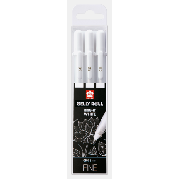 Gelly Roll Basic 3-Pak - White Fine