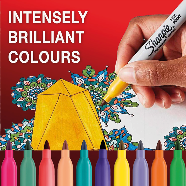 Sharpie Permanent Markers Pastelst, 18-stk.