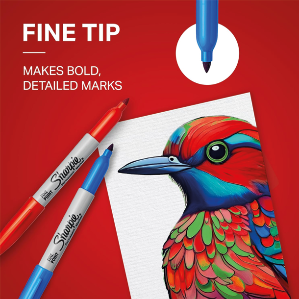 Sharpie Permanent Markers Pastelst, 18-stk.