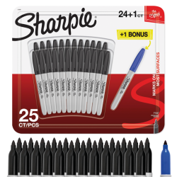 Sharpie Black-St 24+1 - 25-Pak