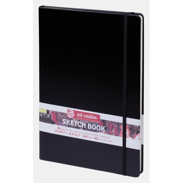 Hardcover Sketchbook - Black 21 x 29,7 cm