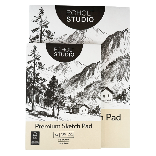 Roholt Studio Premium Sketchpad - 150g, 50 Ark