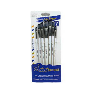 Artist Brushes 7-Pak Black/White - Skrskret