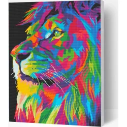 Diamond Art - Lion 30x40 cm