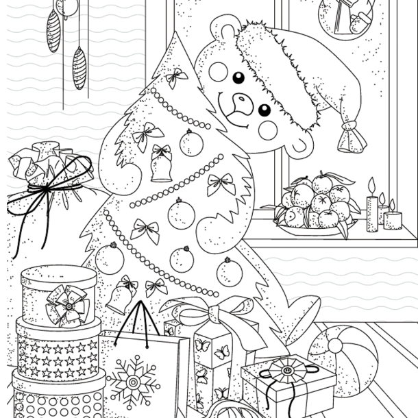 Christmas Escape - Colouring For Mindfulness