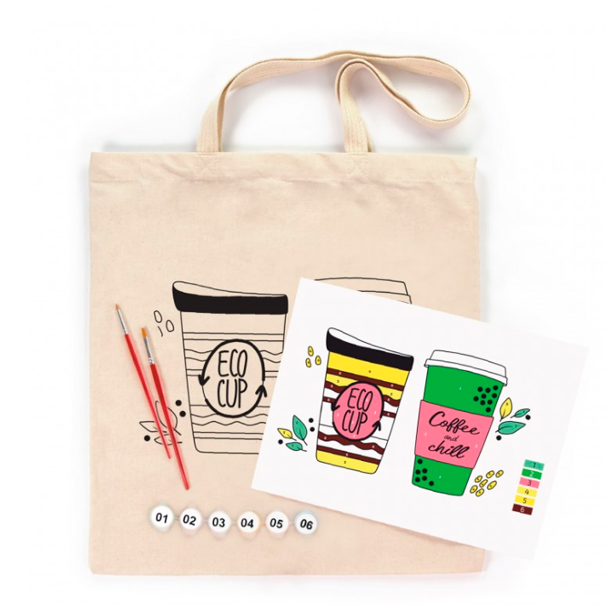 Ecobag - Mal Selv - Coffee 38x42 cm