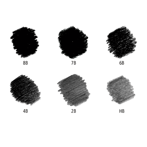 Staedtler Mars Lumograph Black Blyanter HB-8B 6-Pak