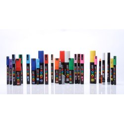 POSCA Ultimativt sortiment - PC-1M, PC-1MR, PC-3M (96 stk)