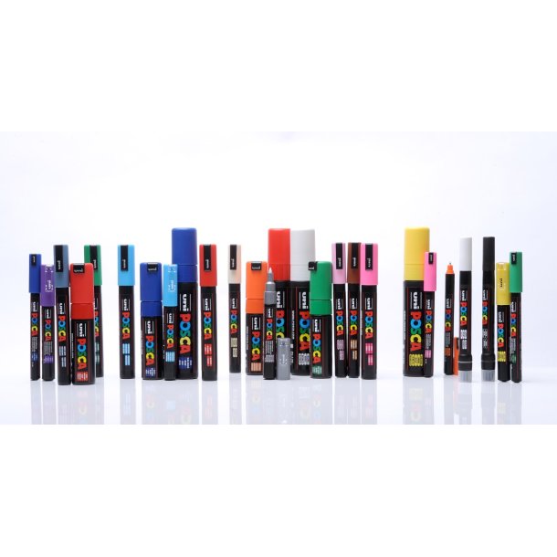 POSCA Ultimativt sortiment - PC-1M, PC-1MR, PC-3M (96 stk)