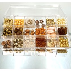 Glasperlest - Karneolorange