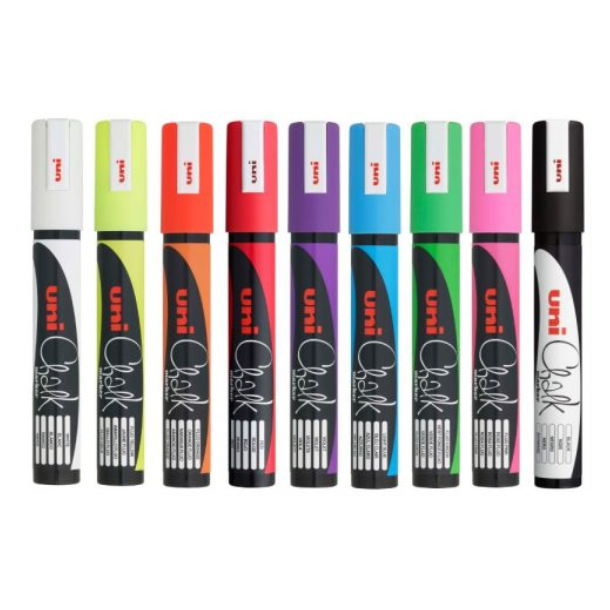 POSCA PWE-5M Uni chalk 1,8 - 2,5 mm Basis Sortiment (1x9)