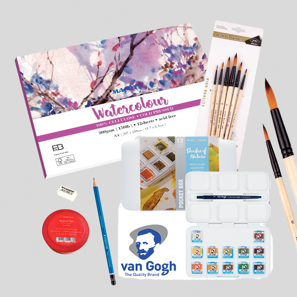 Van Gogh Basis Akvarel Pakke