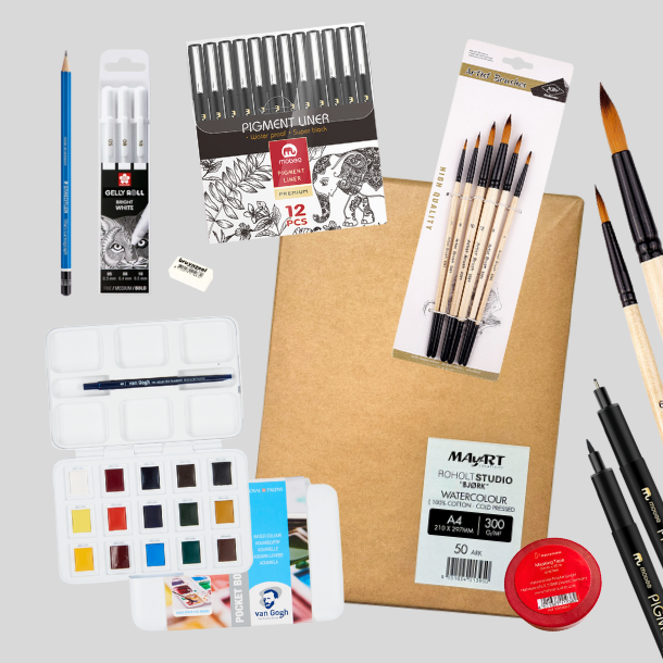 Van Gogh Akvarel Pakke Fineliner Edition